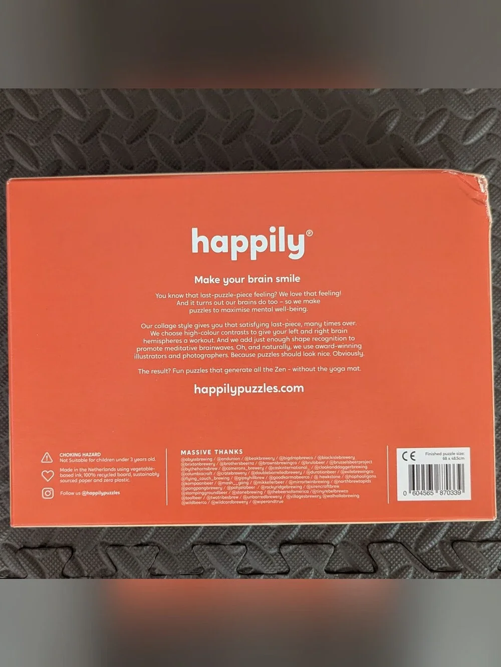 NEW 1000 Piece Happily Puzzle - Crafty - READ DESCRIPTION